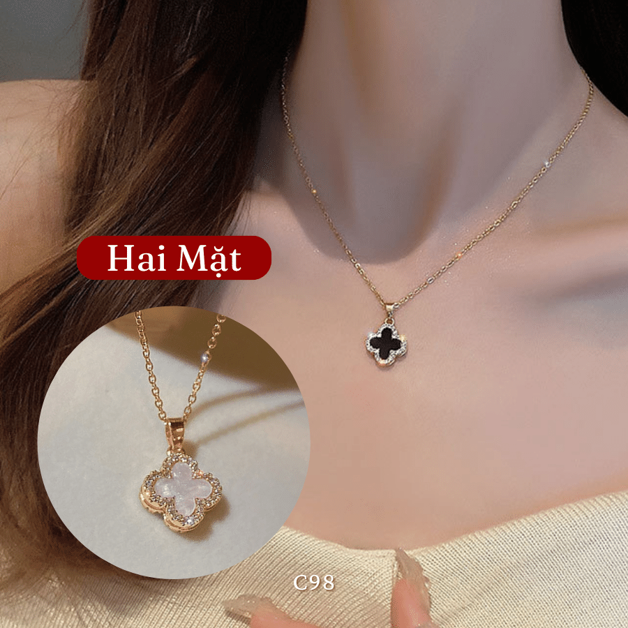 dây chuyền cỏ 4 lá